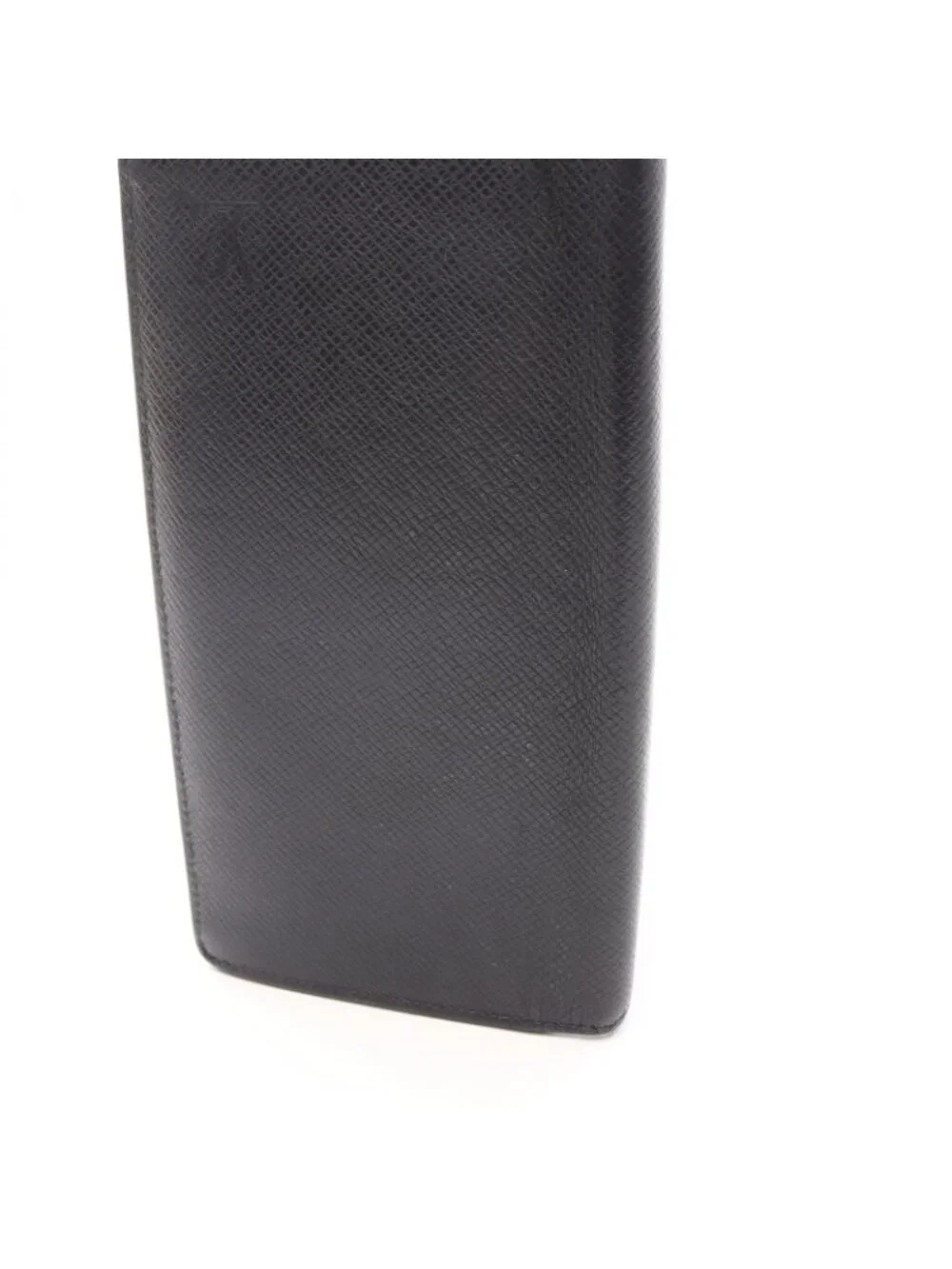 Louis Vuitton Bifold Wallet Portefeuille Brazza Taiga Ardoise Navy Leather
